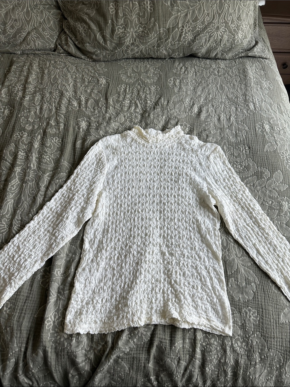 Women's sanctuary White Textured Long-Sleeve Sweater